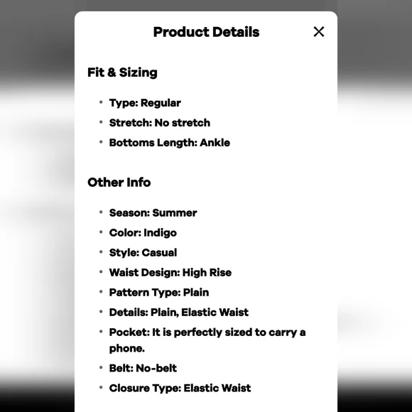 Bloomchic Solid Elastic‎ Waist Pocket High Rise Pants - Picture 9 of 11